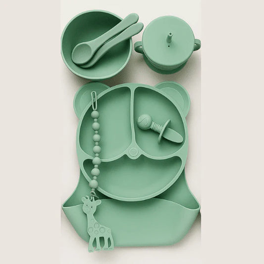 10 Piece Silicone Baby Feeding Set